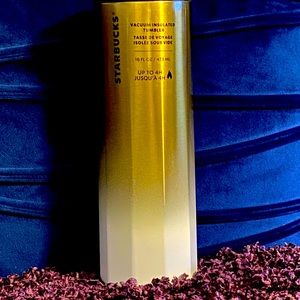 Gold to White Ombré Starbucks Tumbler!!